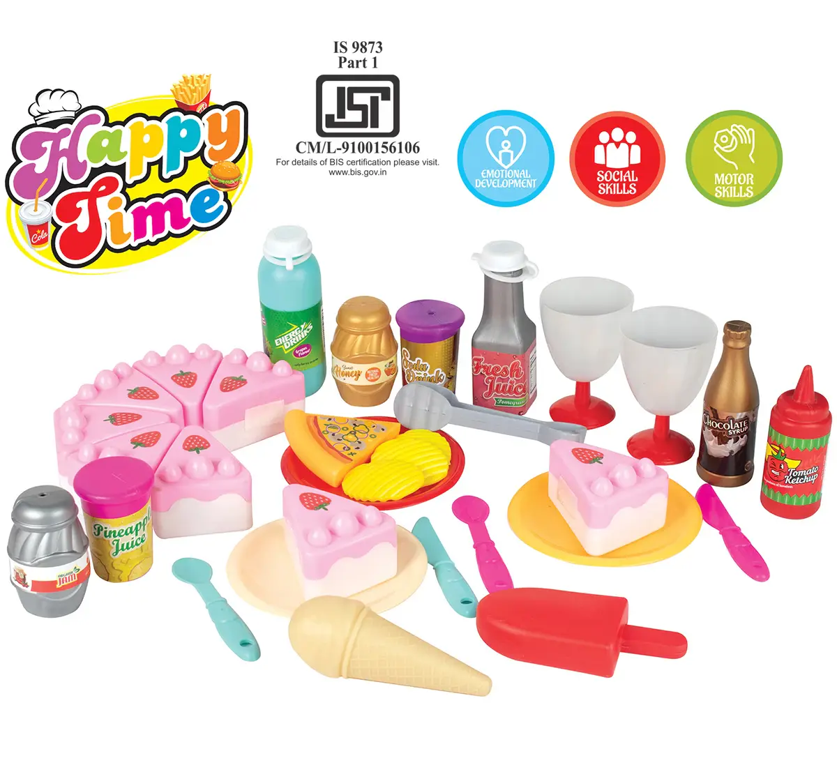 ITOYS Happy Time Pastry Set 48 Pieces, 3Y+