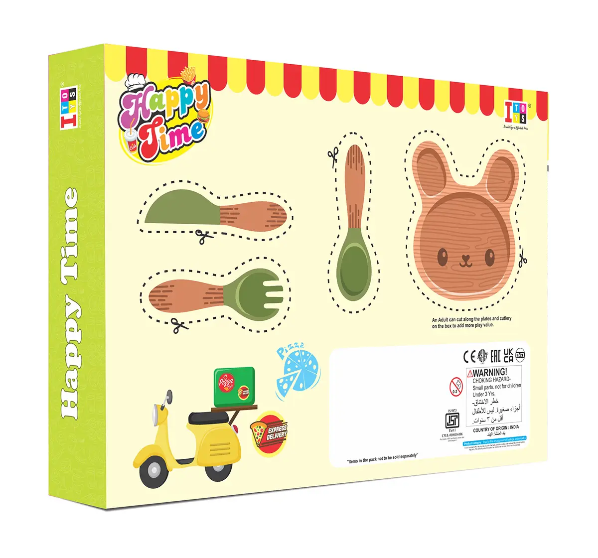 ITOYS Happy Time Pastry Set 48 Pieces, 3Y+