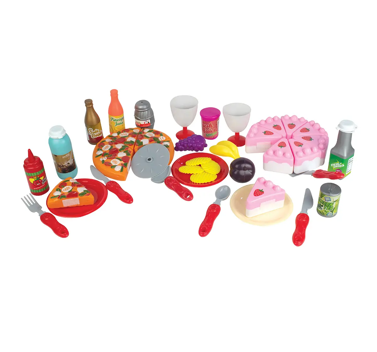 ITOYS Pizza And Pastry Set 66 Pieces, 3Y+