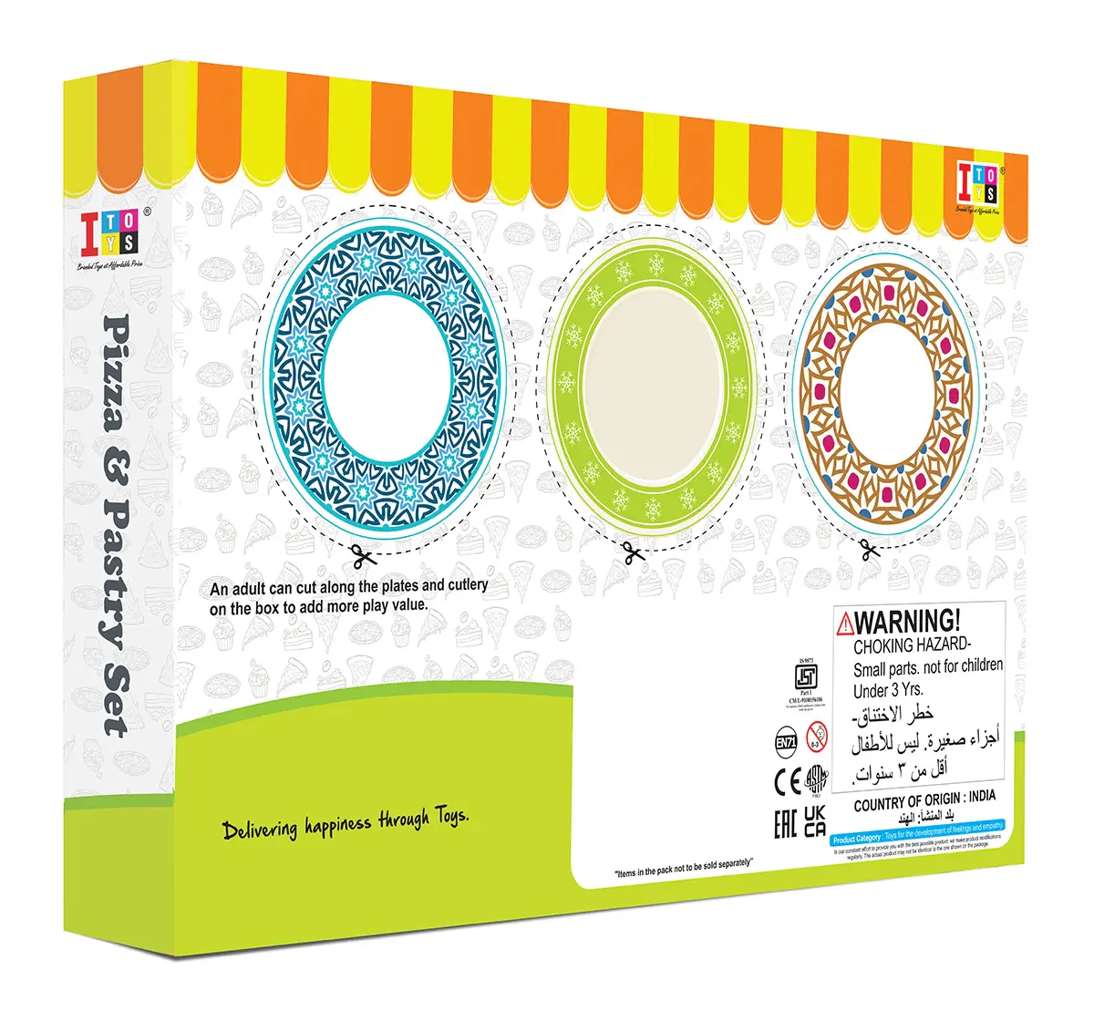 ITOYS Pizza And Pastry Set 66 Pieces, 3Y+