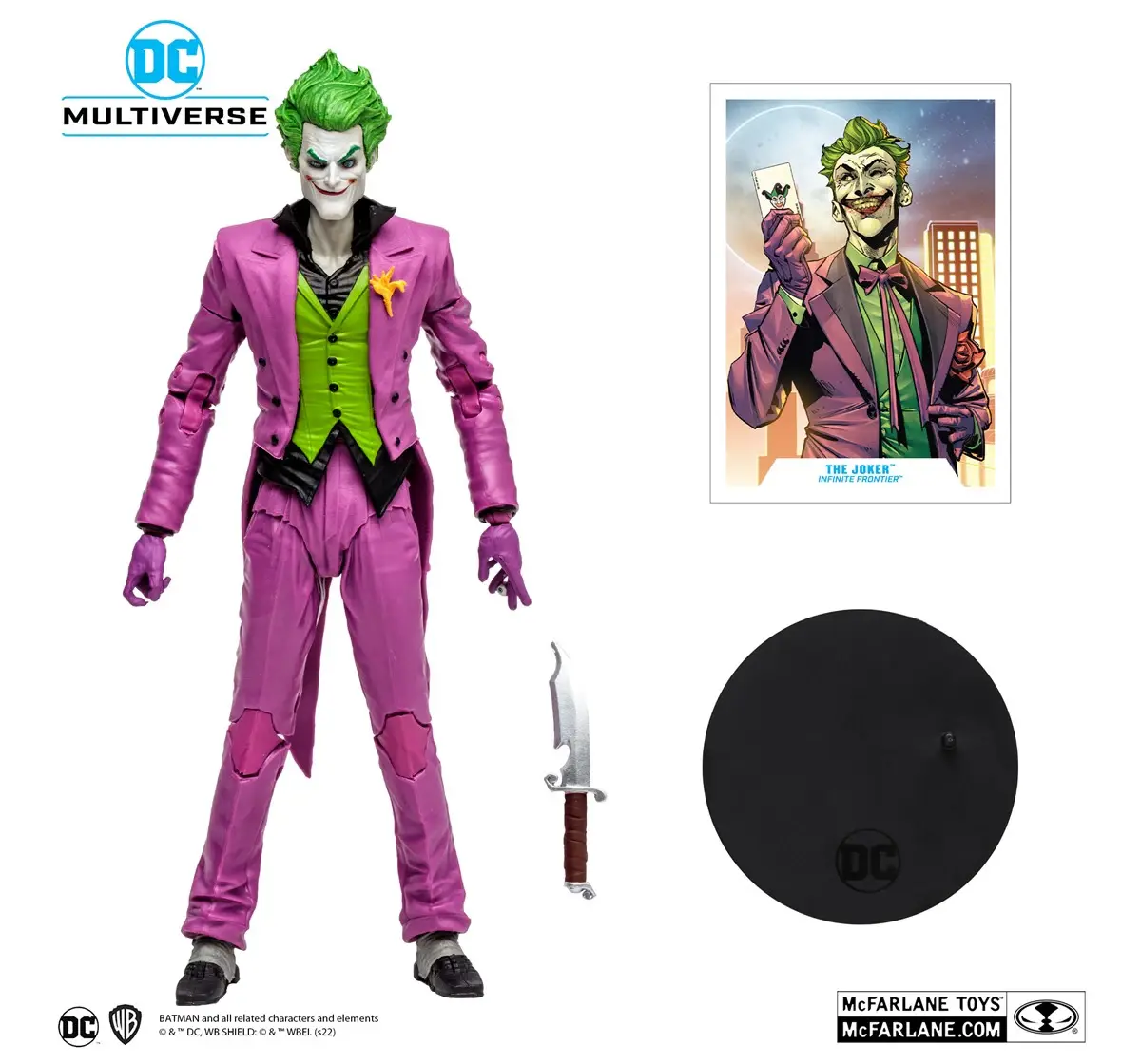 McFarlane Toys Joker Infinite Frontier 7 inch Action Figure, 15Y+