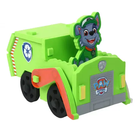 Li'l Wizards 3D Build N' Play Paw Patrol Rocky For Kids of Age 3Y+, Multicolour