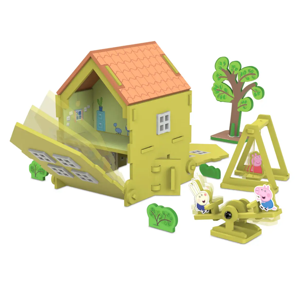 Li'l Wizards 3D Build N' Play Peppa Pig House Set For Kids of Age 3Y+, Multicolour