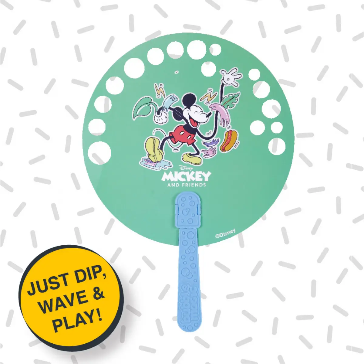 Bubble Magic Fan Bubs Mickey Mouse Theme Bubble Solution For Kids of Age 3Y+, Multicolour
