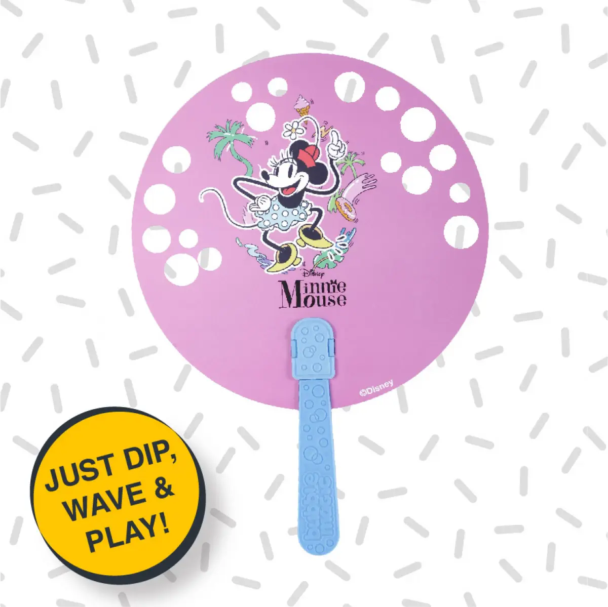 Bubble Magic Fan Bubs Minnie Mouse Bubble Solution For Kids of Age 3Y+, Multicolour