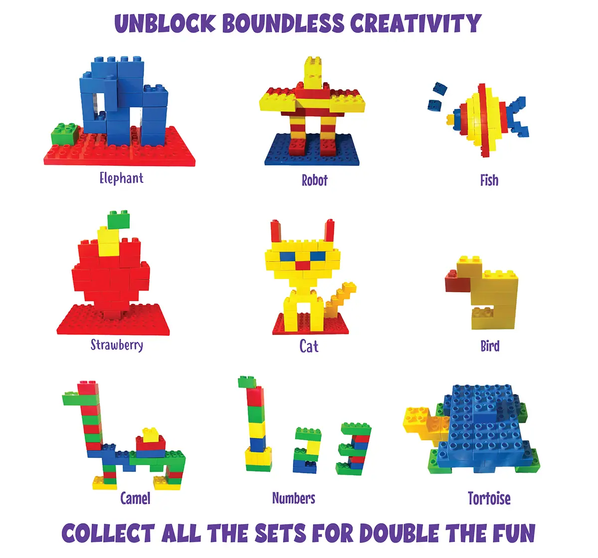 PlayMagic Building Blocks 85 Pieces For Kids of Age 3Y+, Multicolour