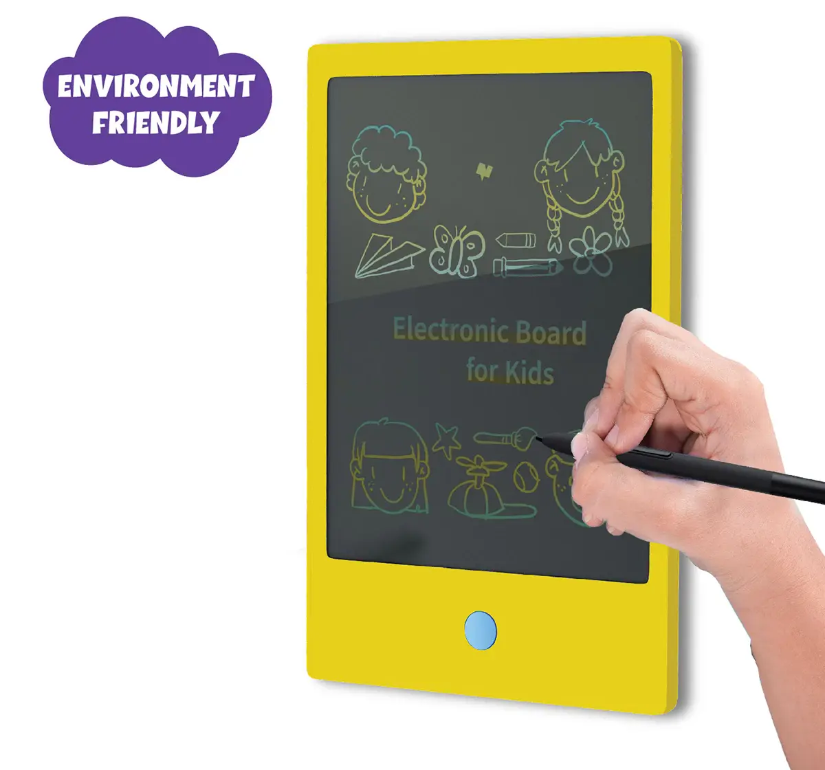 PlayMagic 9" LCD Writing Tablet For Kids of Age 2Y+, Multicolour