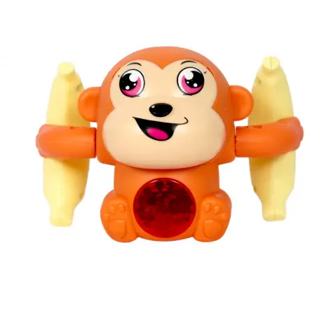 PlayMagic The Original Musical Rolling Monkey For Kids of Age 3Y+, Multicolour