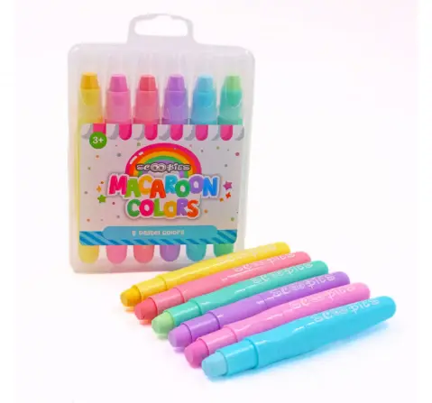 Scoobies Macaroon Silk Crayons Multicolour, 3Y+??