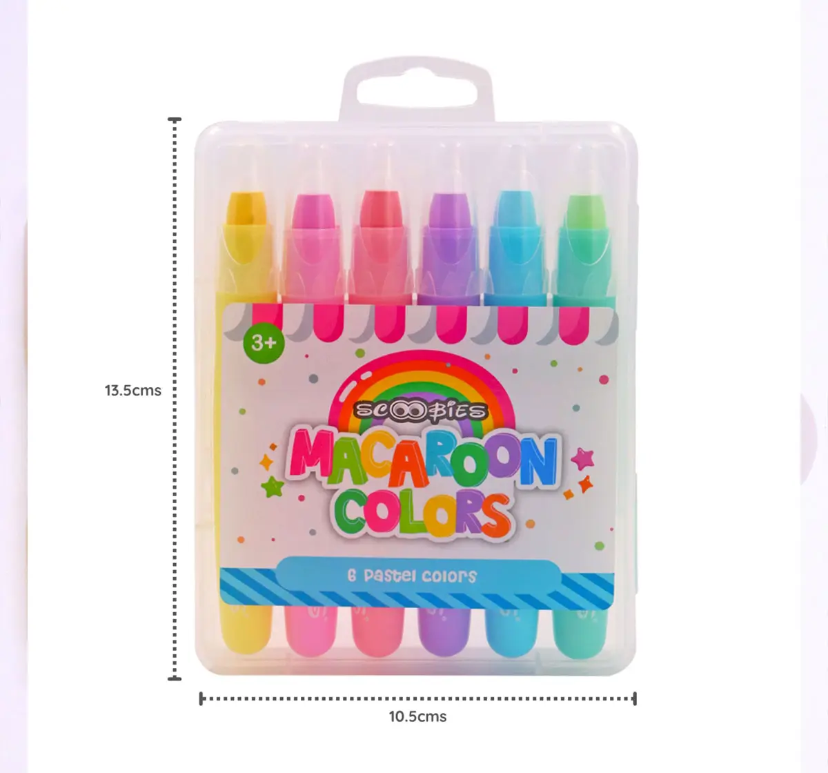 Scoobies Macaroon Silk Crayons Multicolour, 3Y+??