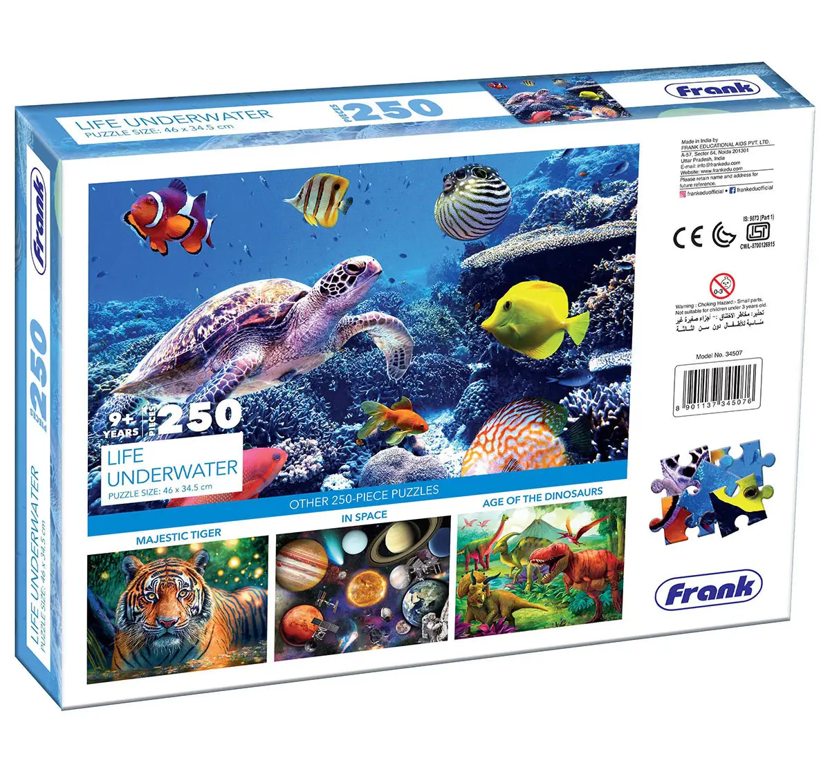 Frank Life Underwater- 250 Pieces Jigsaw Puzzle, 9Y+