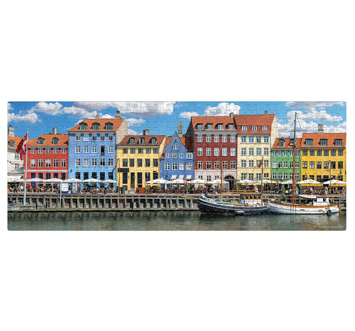 Frank Nyhavn, Copenhagen, 500 Pieces Panorama Jigsaw Puzzle, 10Y+