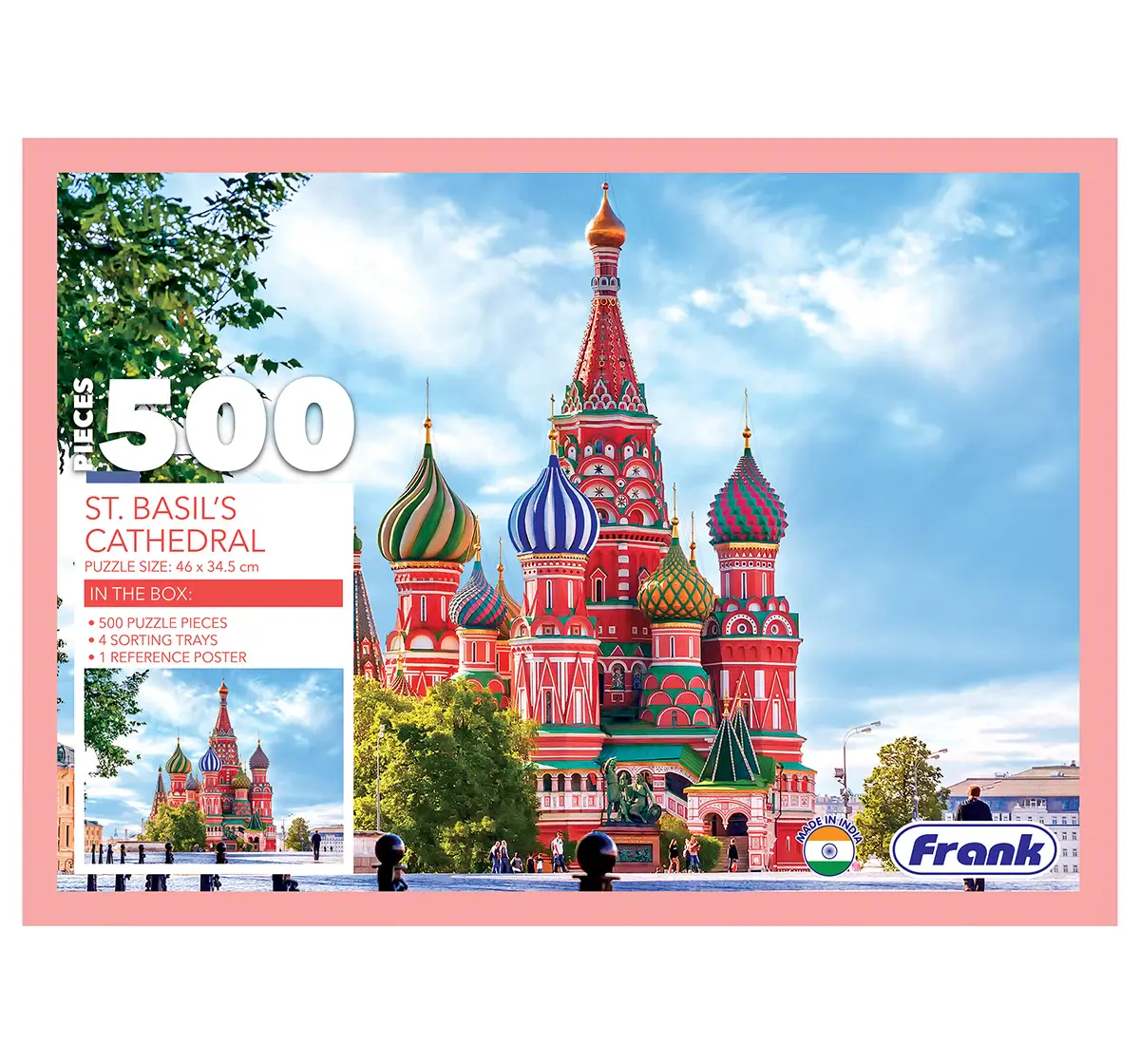 Frank St. Basil'S Cathedral- 500 Pieces Jigsaw Puzzle, 10Y+