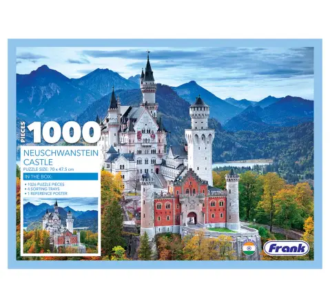 Frank Neuschwanstein Castle, 1000 Pieces Jigsaw Puzzle, 15Y+