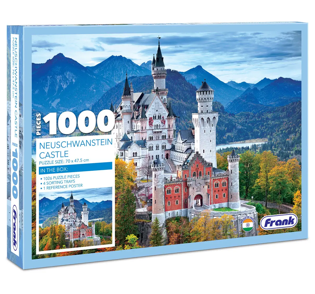 Frank Neuschwanstein Castle, 1000 Pieces Jigsaw Puzzle, 15Y+