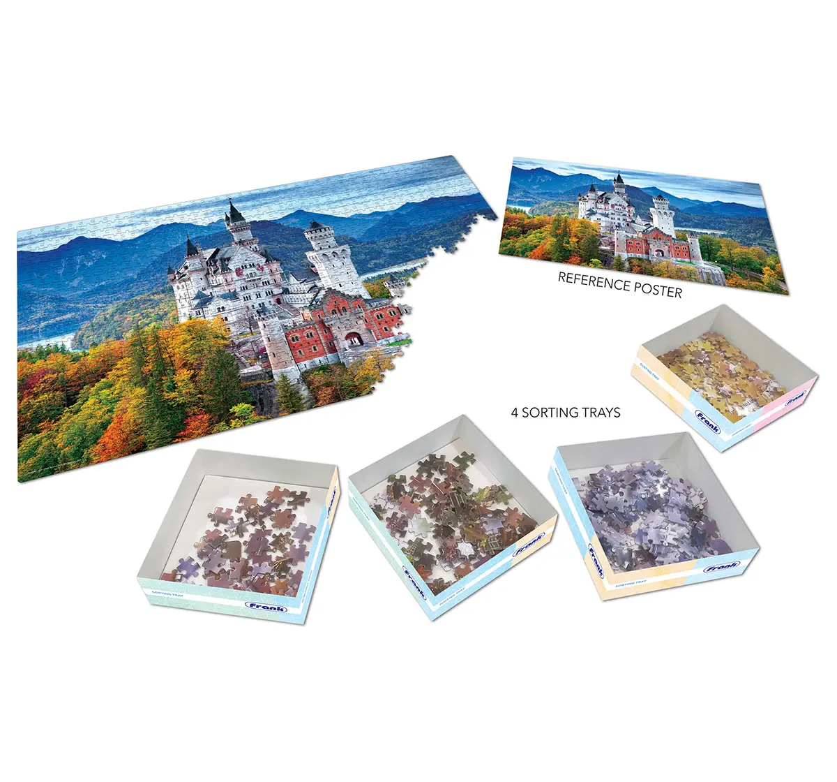 Frank Neuschwanstein Castle, 1000 Pieces Jigsaw Puzzle, 15Y+