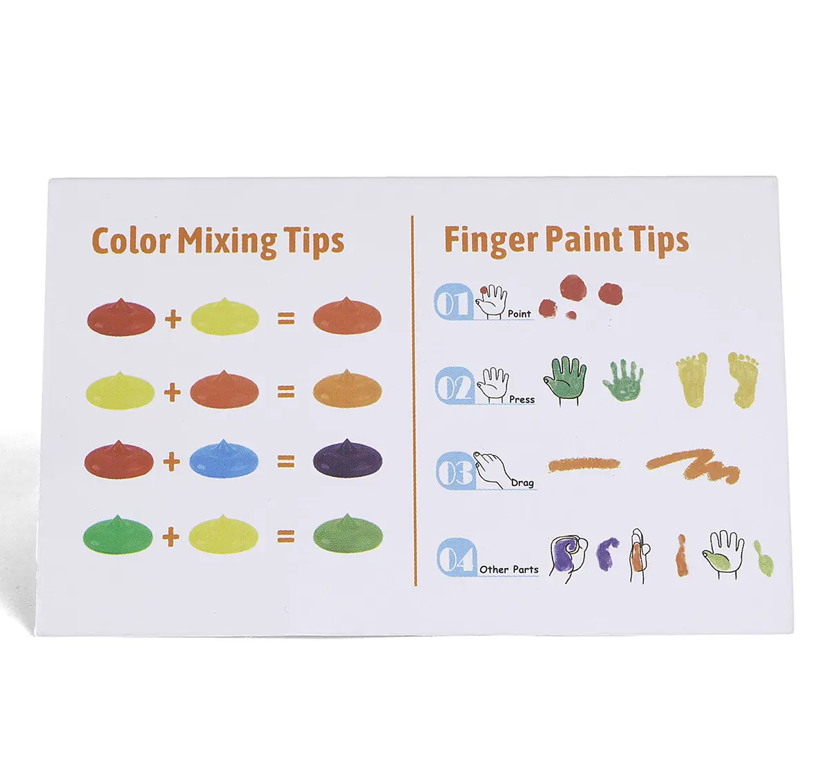 Youreka Washable Finger Paints, Art & Craft Kits for Kids, Pack of 12, 3Y+