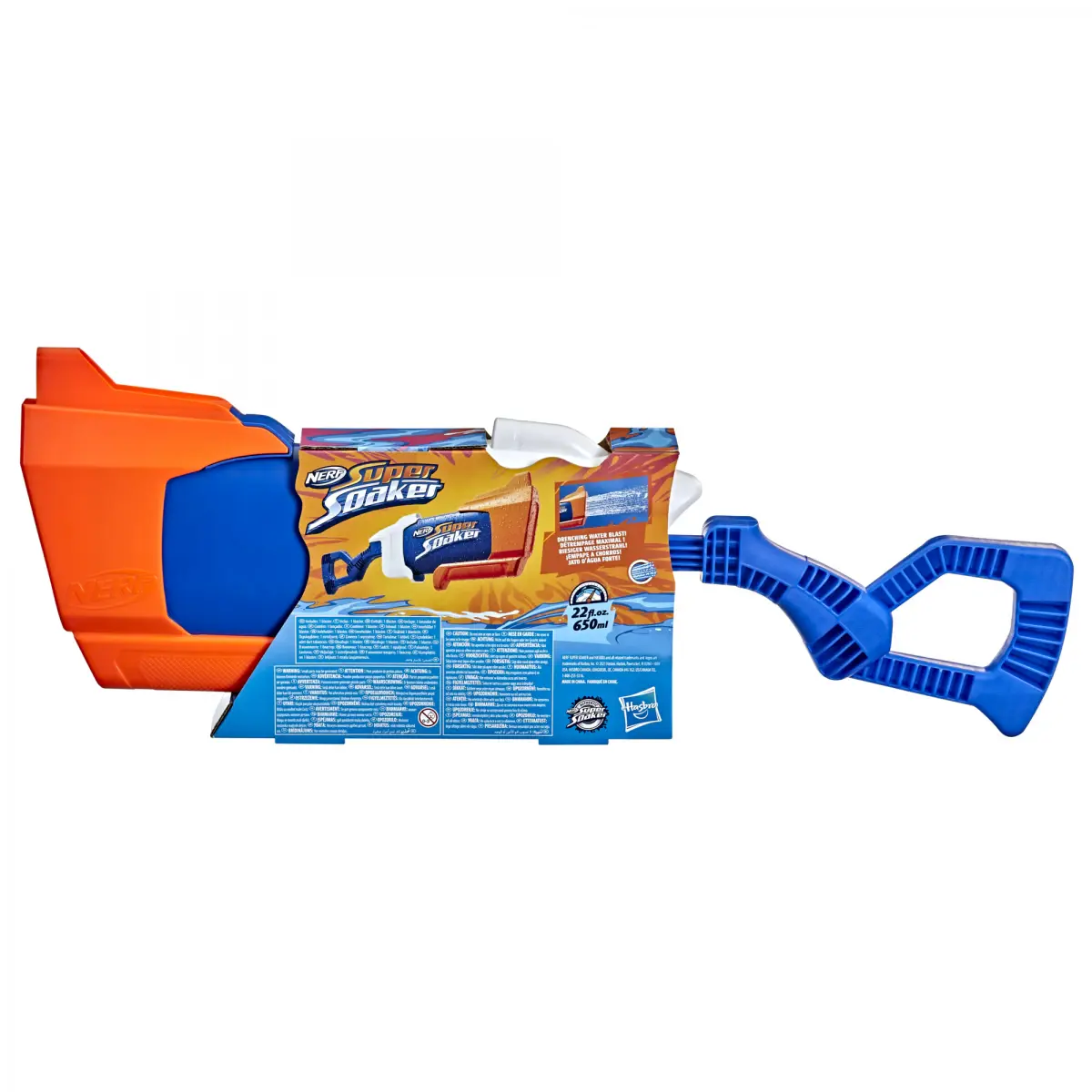 Nerf Super Soaker Rainstorm Water Blaster, Drenching Water Blast, Outdoor Water Blasting Fun, Easy Fill and Blast for 6Y+