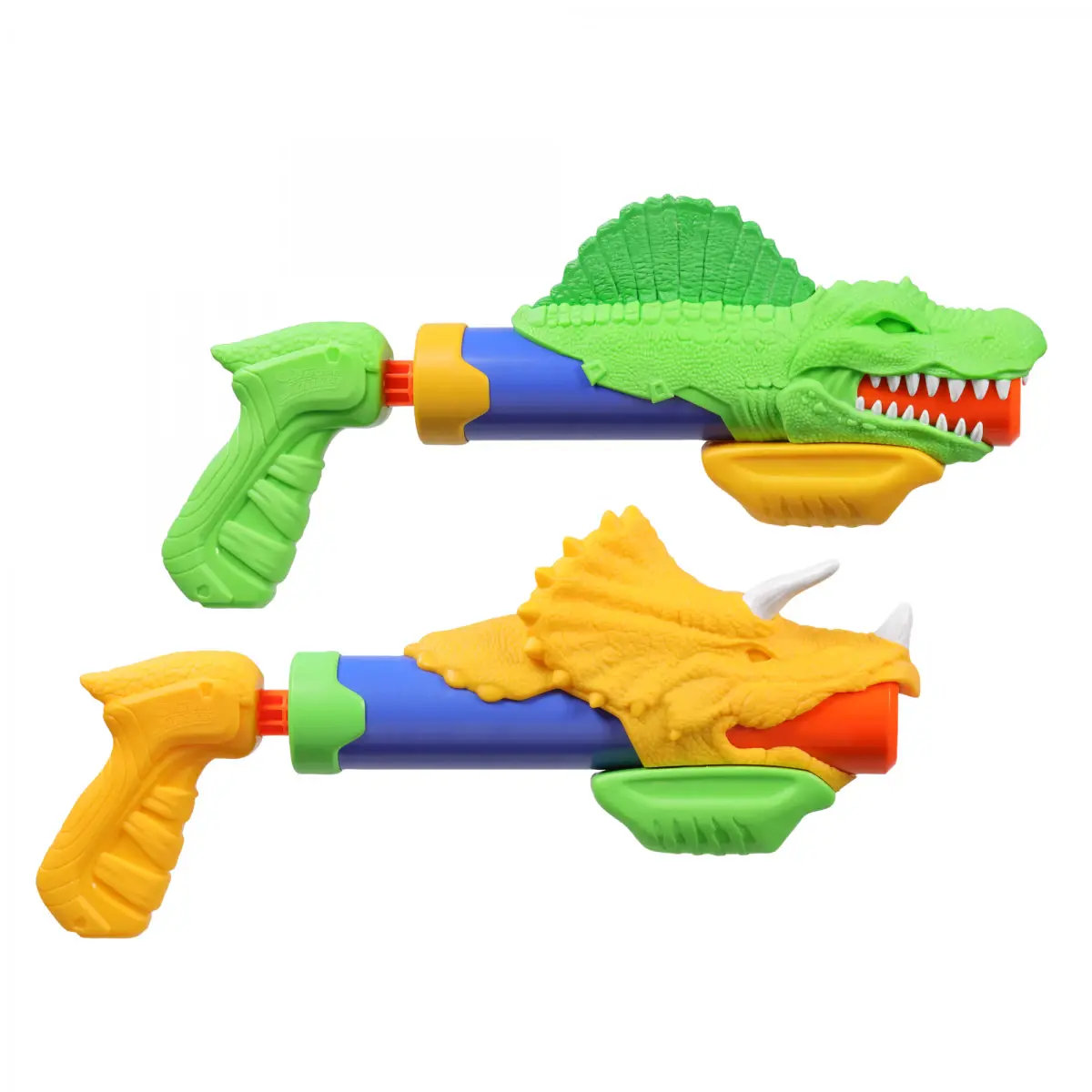Nerf Super Soaker DinoSquad Dino Splashers, 2 Water Blasters, 2 Dinosaur Designs, Water Toys for 6Y+