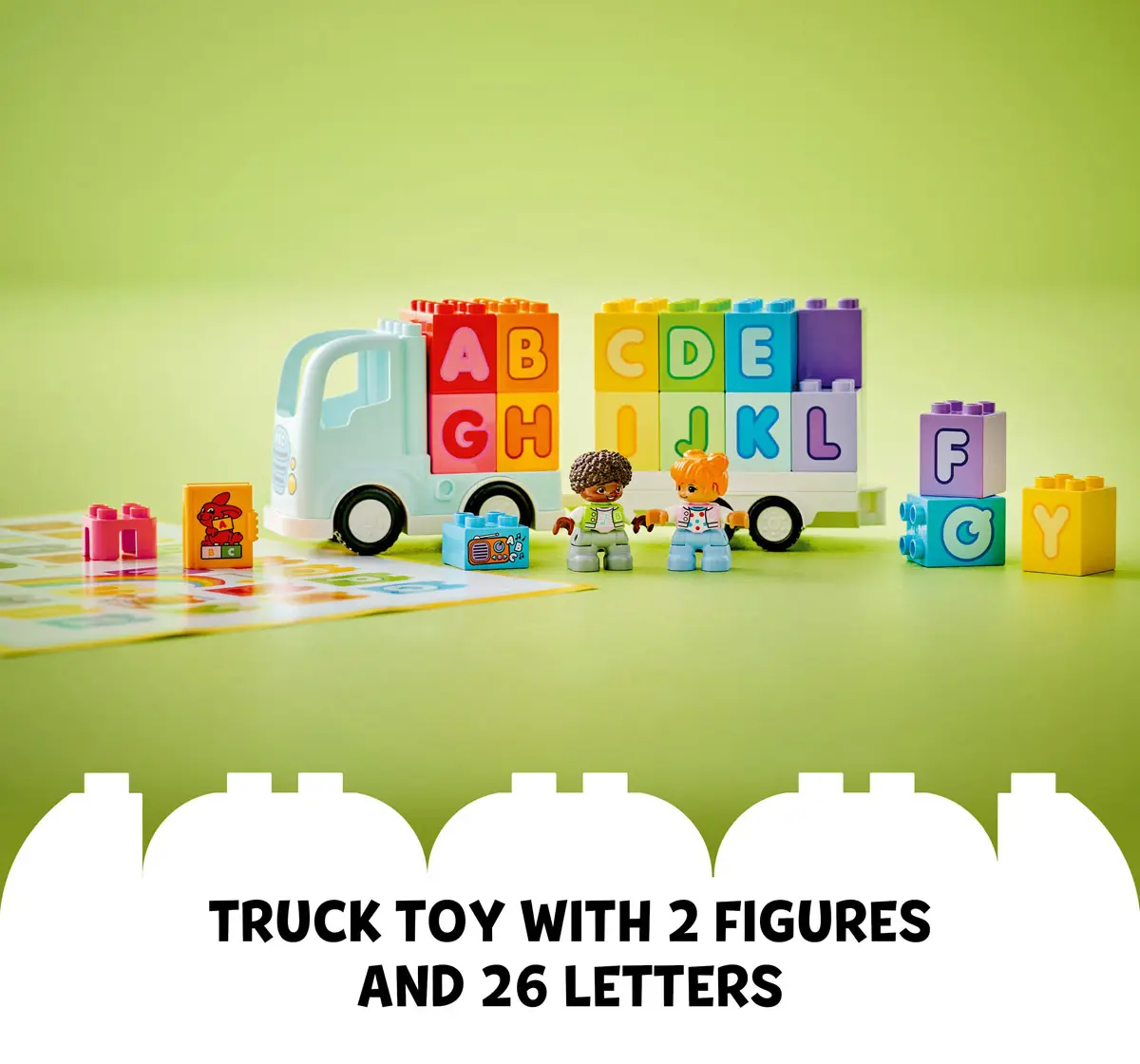 Lego Duplo Town Alphabet Truck Toy 10421 Multicolour For Kids Ages 2Y+ ( 36 Pieces) 