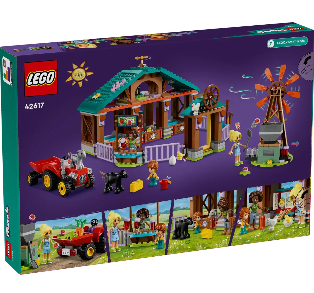 Lego Friends Farm Animal Sanctuary Toy 42617 Multicolour For Kids Ages 6Y+ (489 Pieces) 