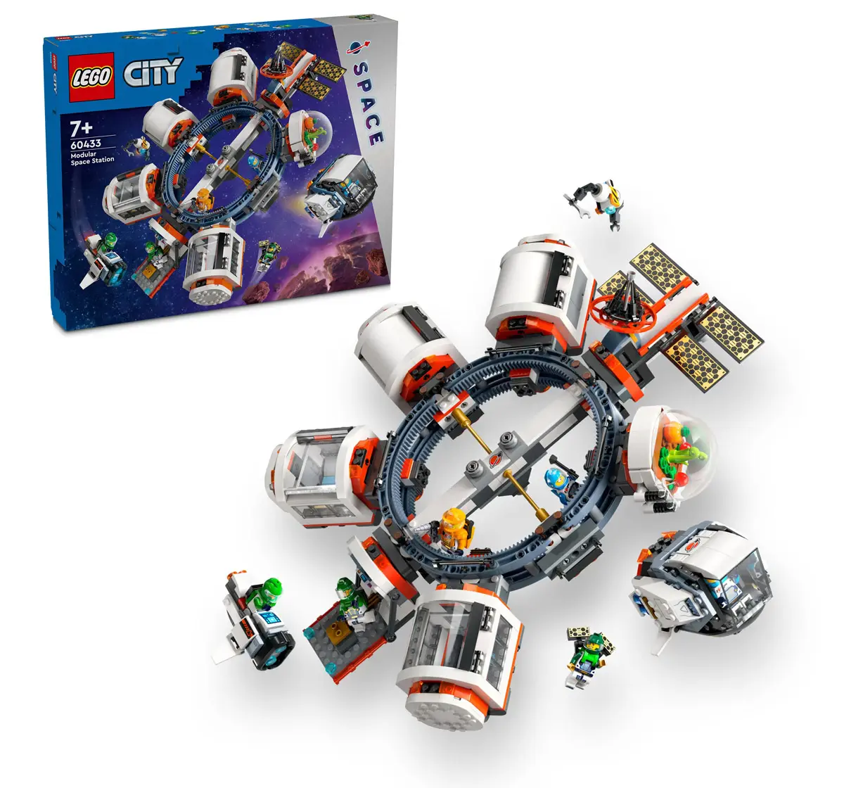 LEGO City Modular Space Station Building Toy 60433 Multicolour For Kids Ages 7Y+ (1097 Pieces) 