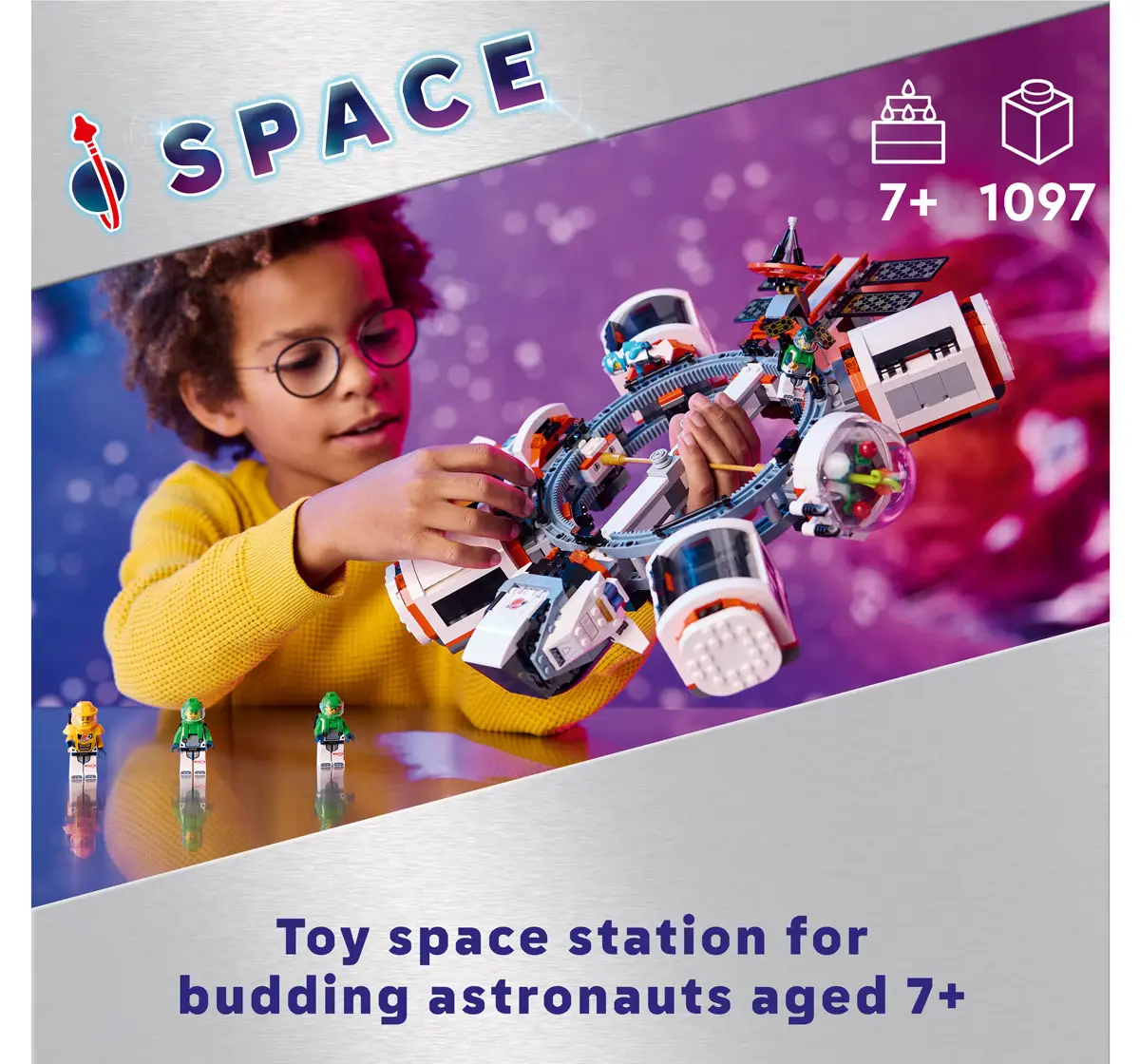 LEGO City Modular Space Station Building Toy 60433 Multicolour For Kids Ages 7Y+ (1097 Pieces) 