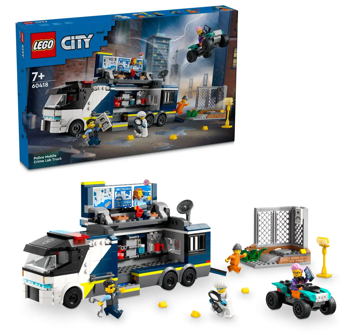 LEGO City Police Mobile Crime Lab Truck Toy 60418 Multicolour For Kids Ages 7Y+ (674 Pieces) 