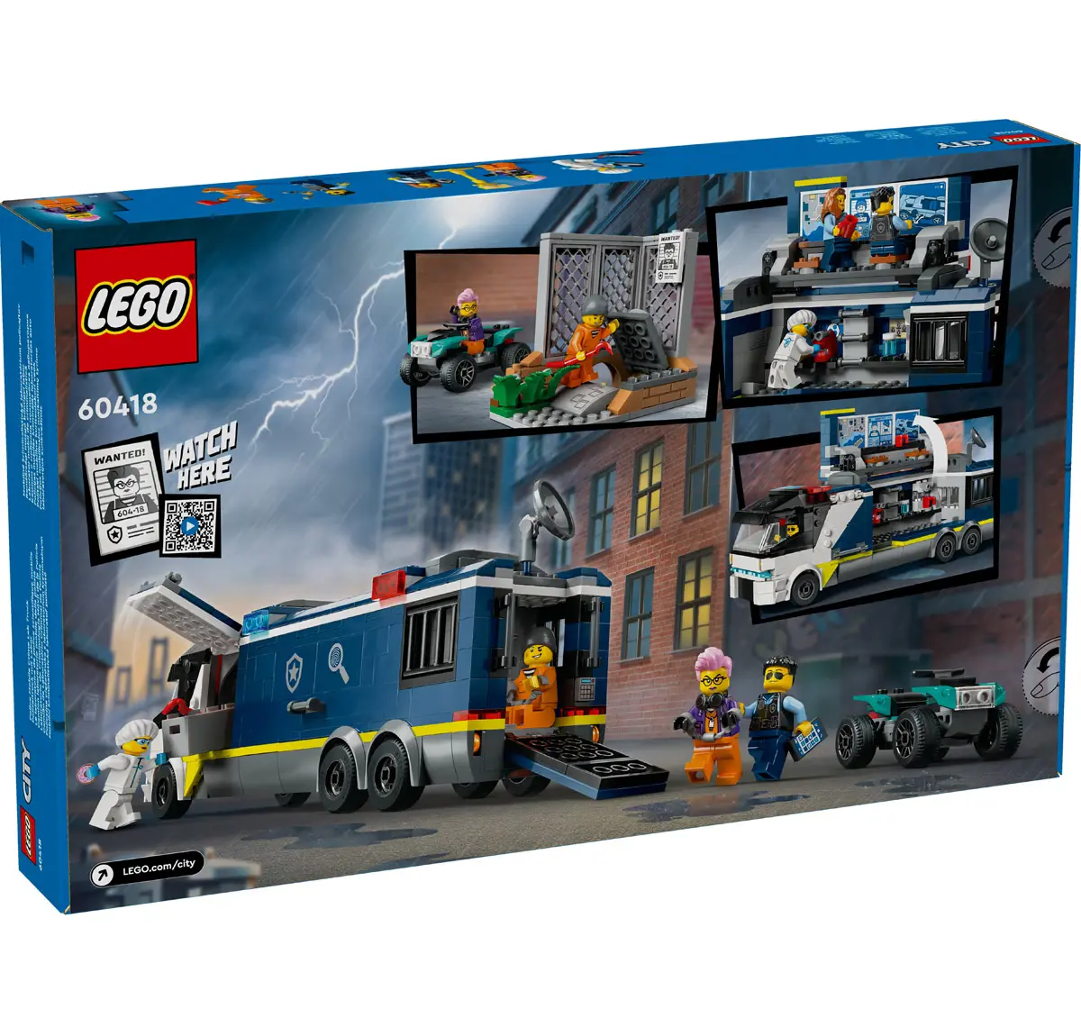 LEGO City Police Mobile Crime Lab Truck Toy 60418 Multicolour For Kids Ages 7Y+ (674 Pieces) 