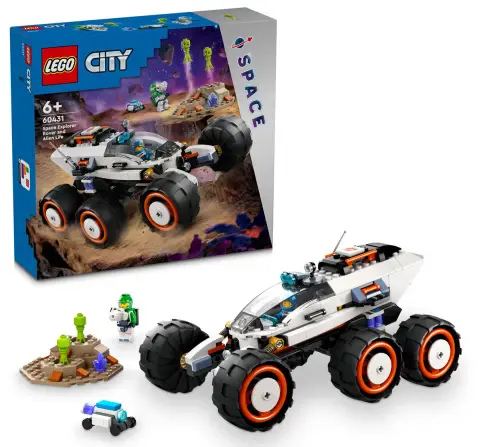 Lego City Space Explorer Rover And Alien Life 60431 Multicolour For Kids Ages 6Y+ (311 Pieces) 