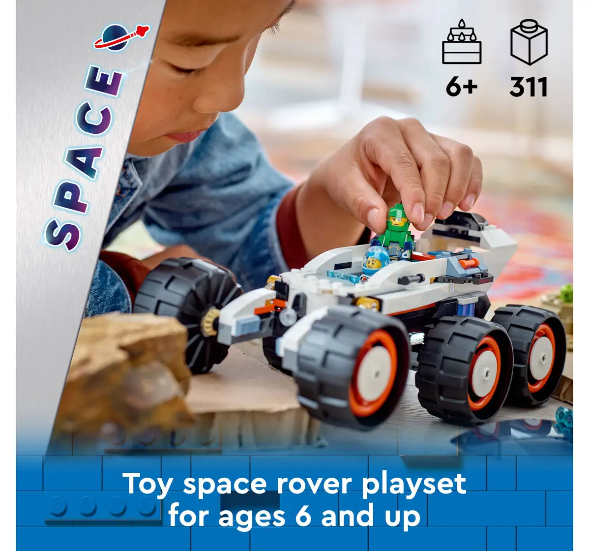 Lego City Space Explorer Rover And Alien Life 60431 Multicolour For Kids Ages 6Y+ (311 Pieces) 