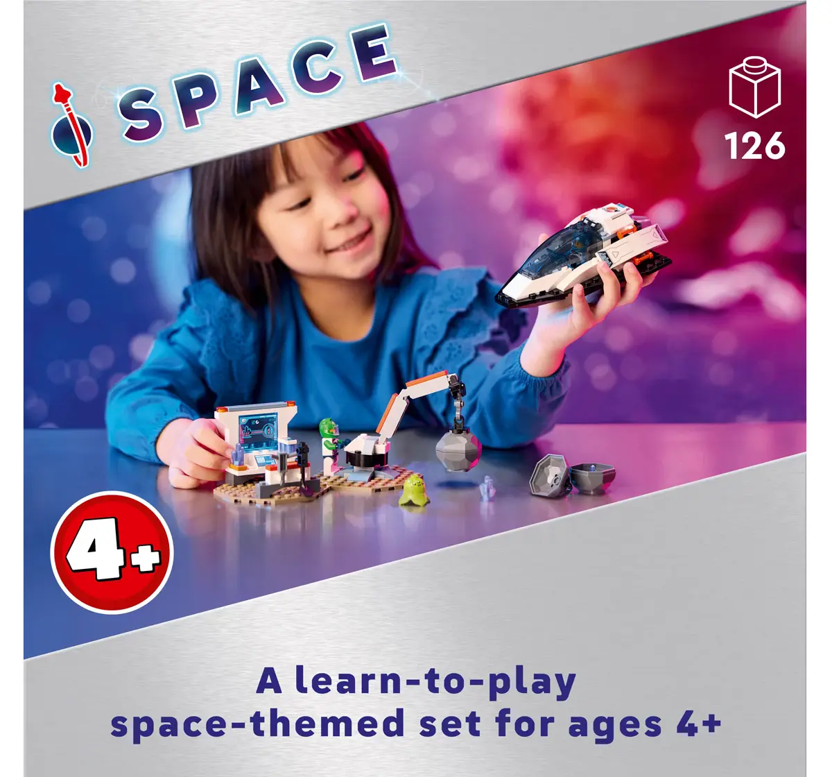 Lego City Spaceship And Asteroid Discovery Set 60429 Multicolour For Kids Ages 4Y+ (126 Pieces)