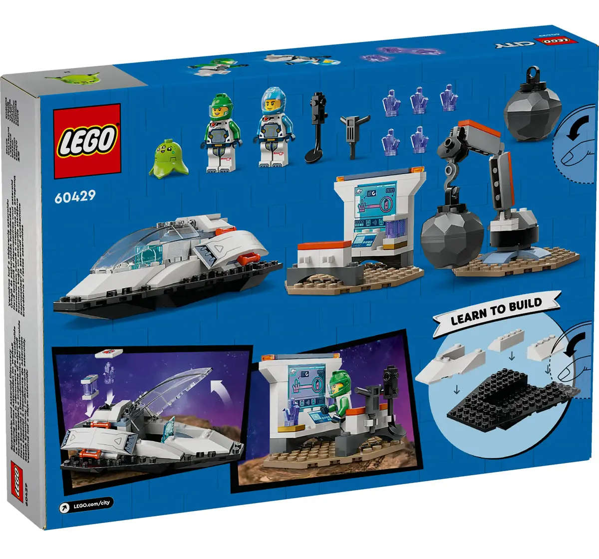 Lego City Spaceship And Asteroid Discovery Set 60429 Multicolour For Kids Ages 4Y+ (126 Pieces)