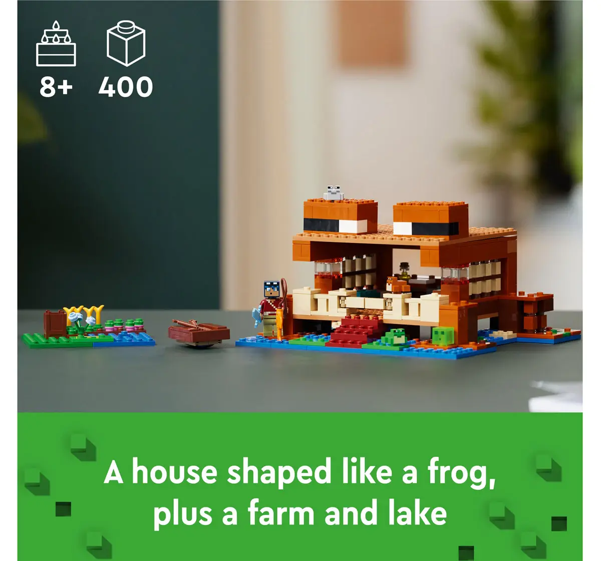 Lego Minecraft The Frog House 21256 Multicolour For Kids Ages 8+ (400 Pieces) 
