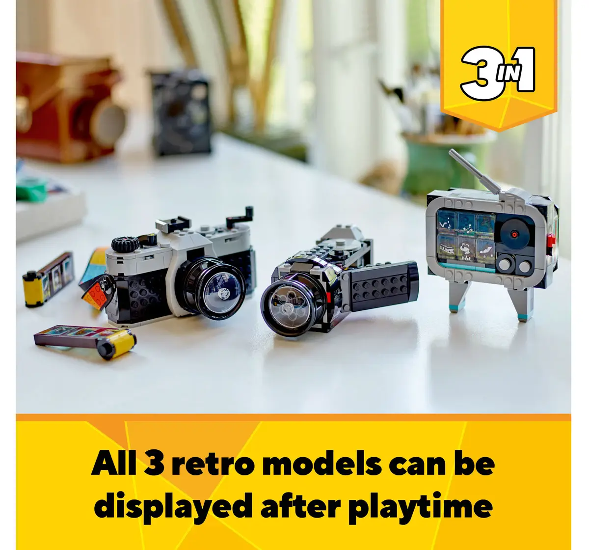 Lego Creator Retro Camera 3 In 1 Toy 31147 Multicolour For Kids Ages 8Y+ (261 Pieces) 