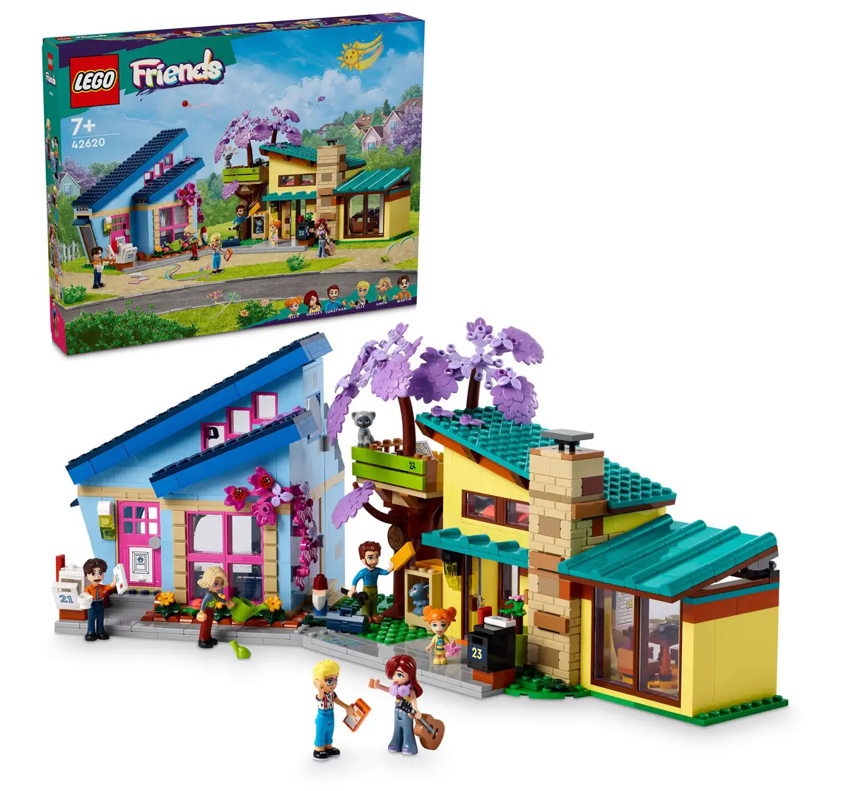 LEGO Friends Olly And Paisley'S Family Houses 42620 Multicolour For Kids Ages 7Y+ (1126 Pieces) 