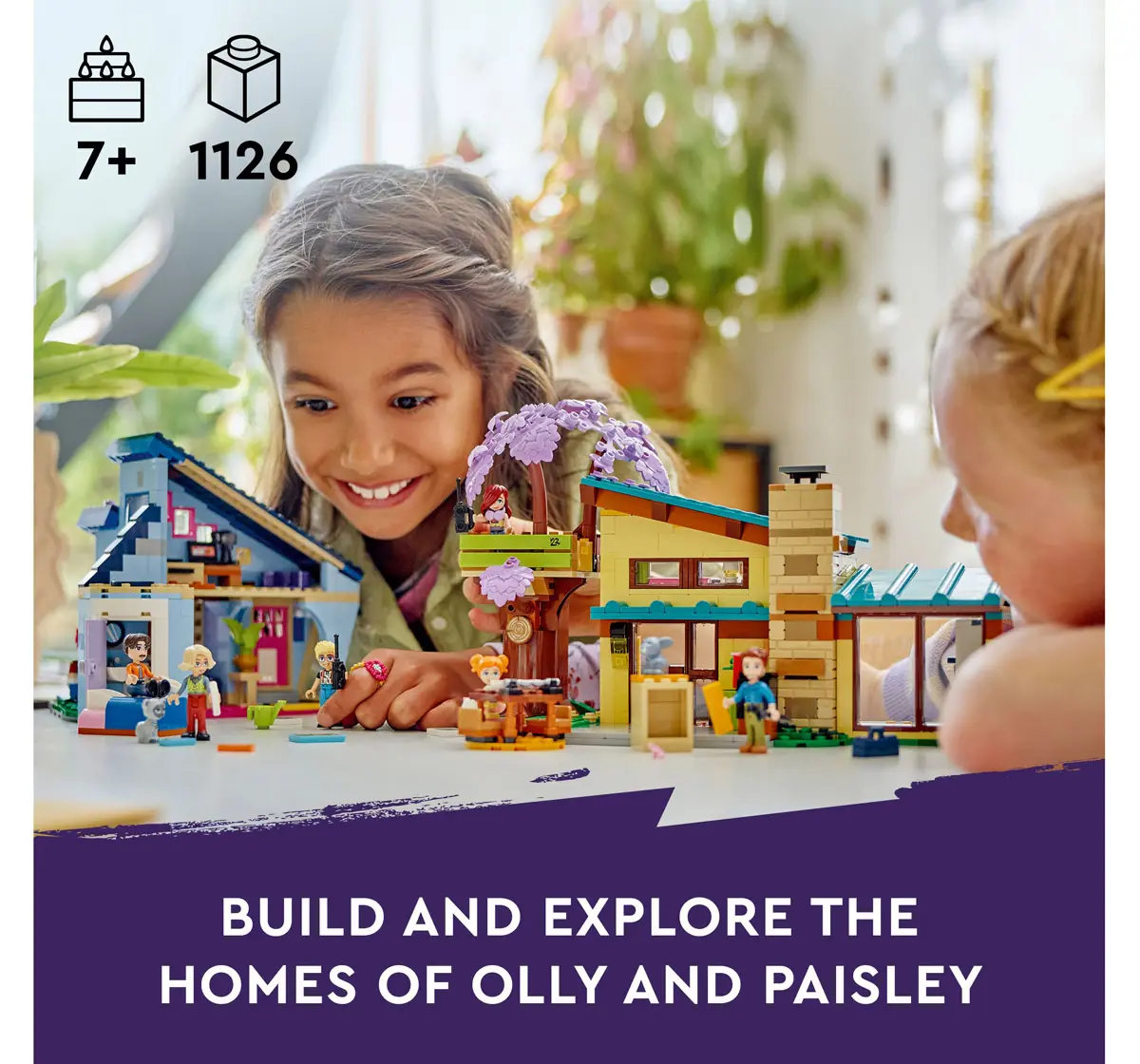 LEGO Friends Olly And Paisley'S Family Houses 42620 Multicolour For Kids Ages 7Y+ (1126 Pieces) 