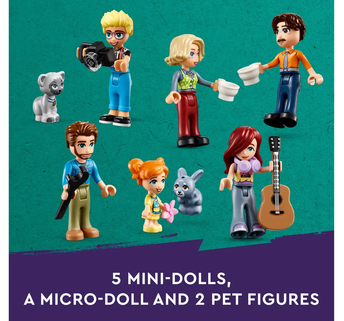 LEGO Friends Olly And Paisley'S Family Houses 42620 Multicolour For Kids Ages 7Y+ (1126 Pieces) 