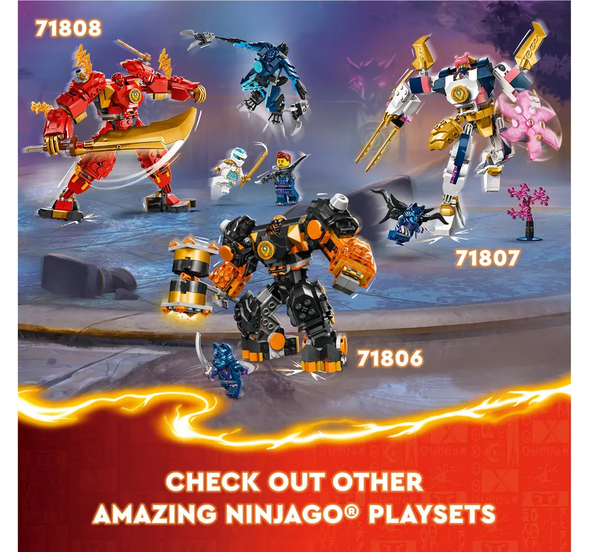 Lego Ninjago ColeS Elemental Earth Mech Toy 71806 Multicolour For Kids Ages 7Y+ (235 Pieces) 