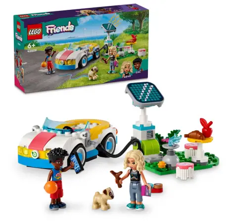 Lego Friends Electric Car And Charger Toy 42609 Multicolour For Kids Ages 6Y+ (170 Pieces) 