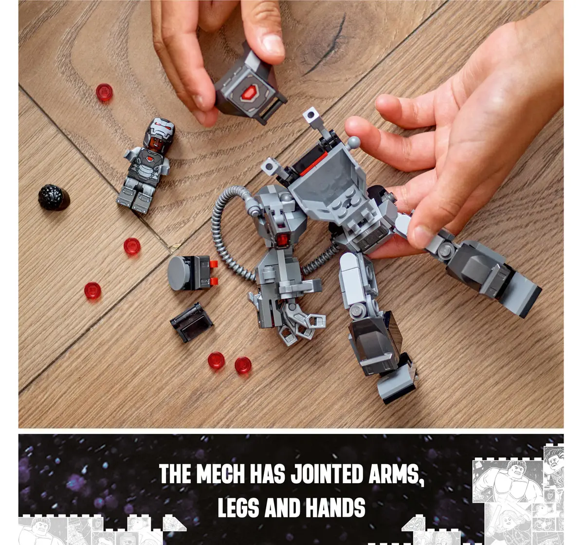 Lego Marvel War Machine Mech Armor 76277 Building Toy Multicolour For Kids Ages 6Y+ (154 Pieces) 