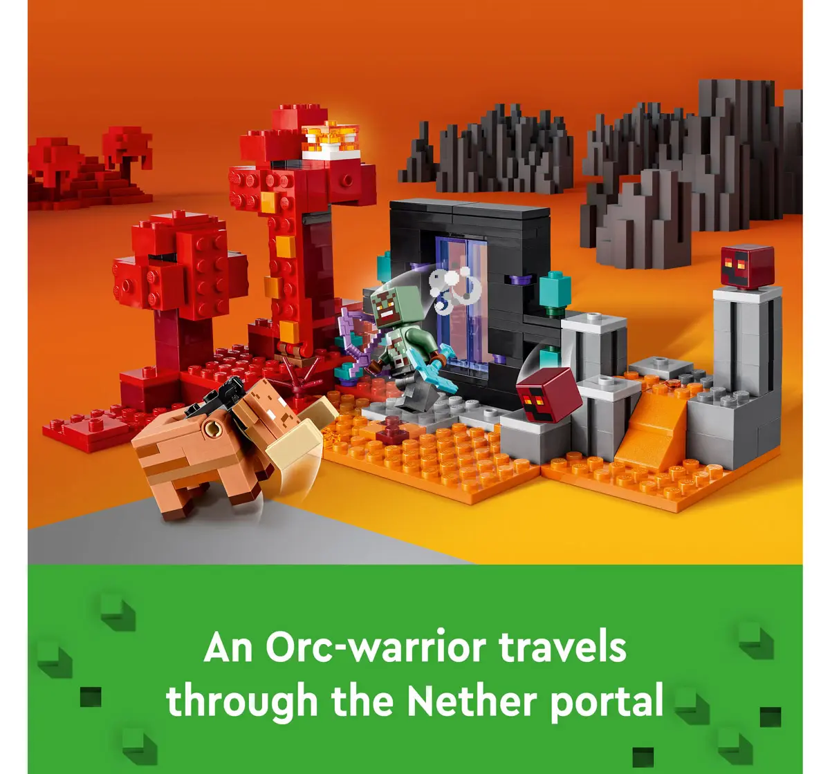 Lego Minecraft The Nether Portal Ambush 21255 Multicolour For Kids Ages 8Y+ (352 Pieces) 