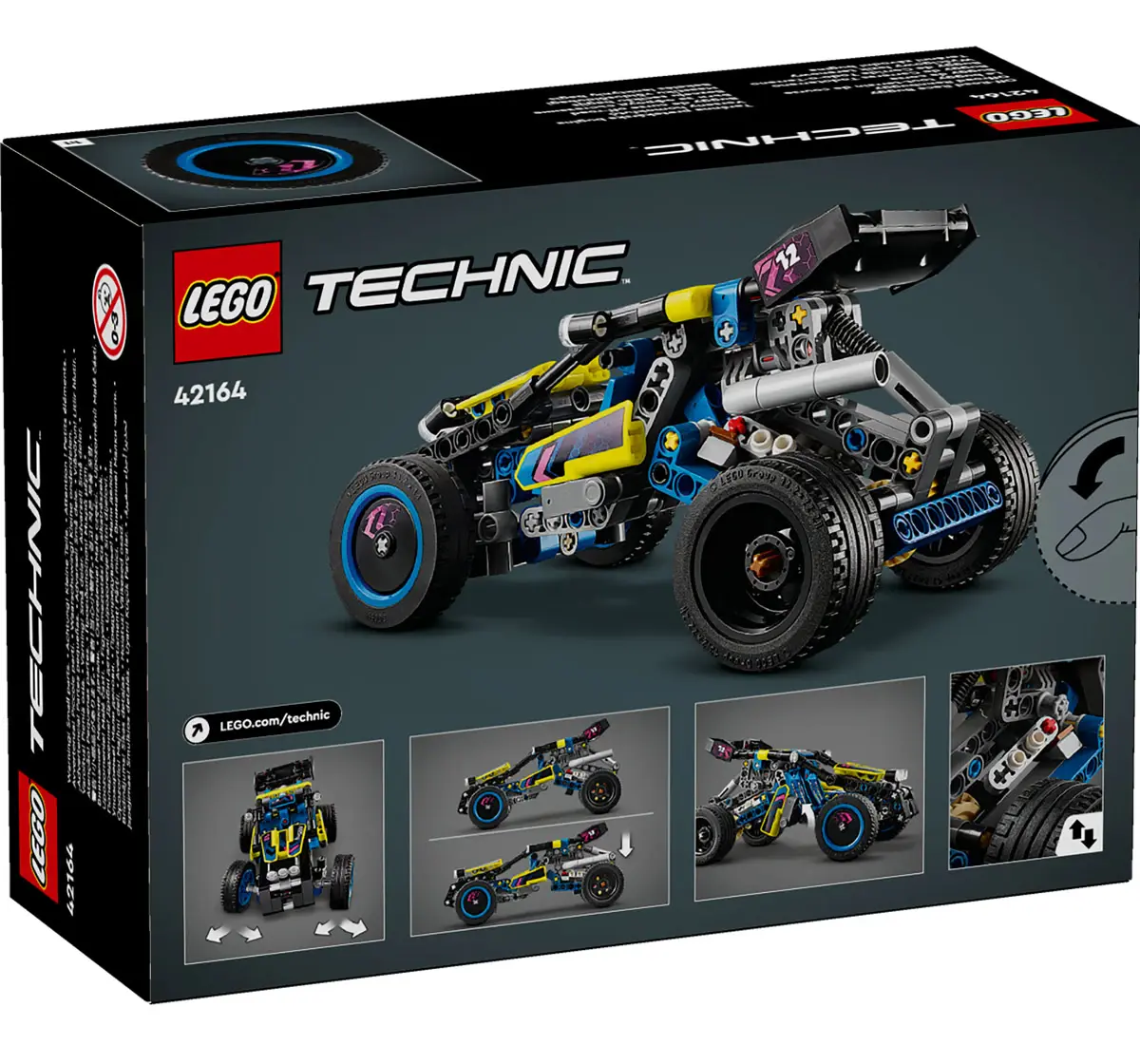 LEGO Technic Off-Road Race Buggy Car Toy 42164, 8Y+, 219 Pcs