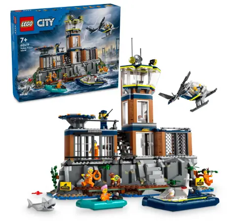 Lego City Police Prison Island Building Toy 60419 Multicolour For Kids Ages 7Y+ (980Pieces) 