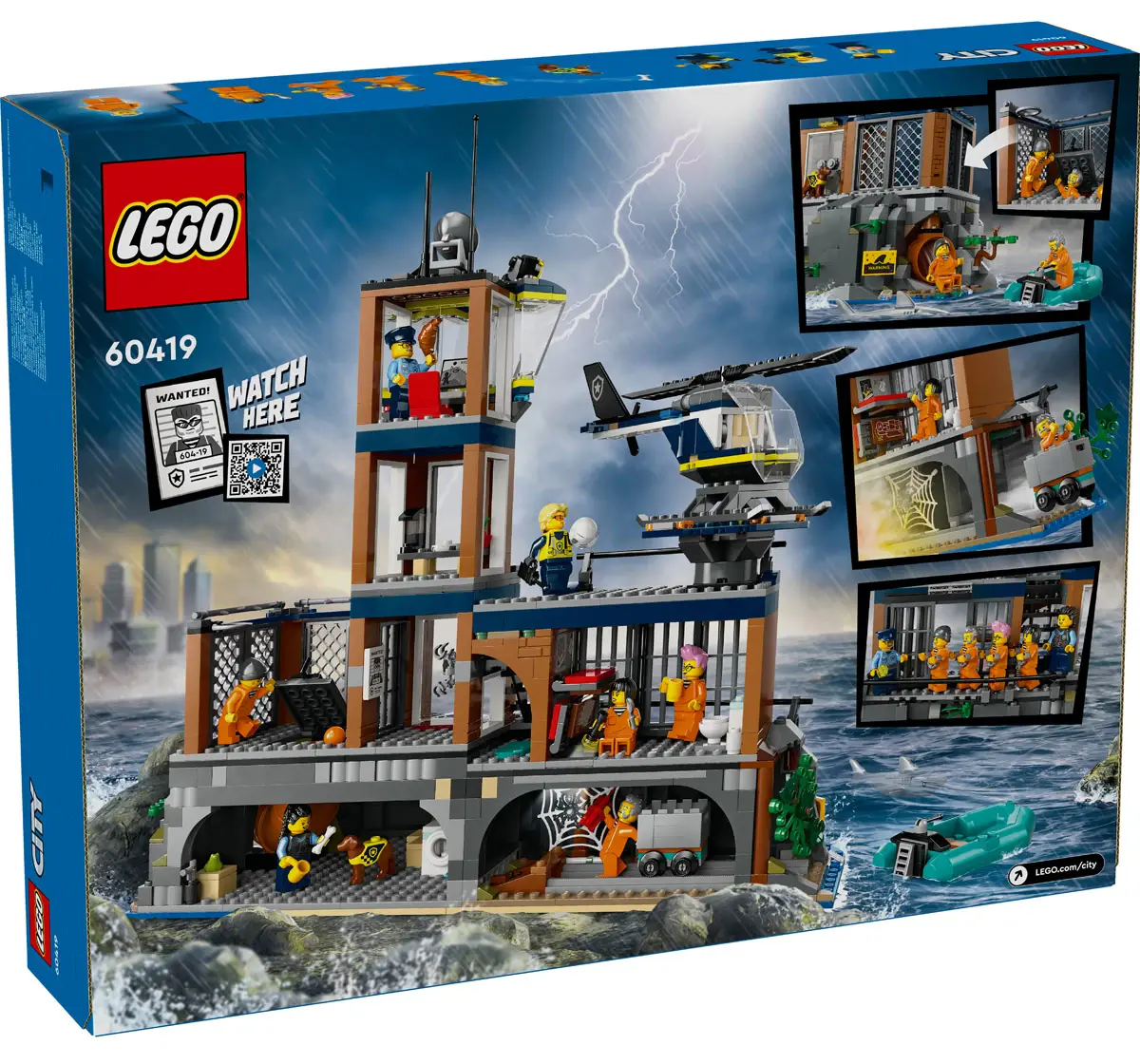Lego City Police Prison Island Building Toy 60419 Multicolour For Kids Ages 7Y+ (980Pieces) 