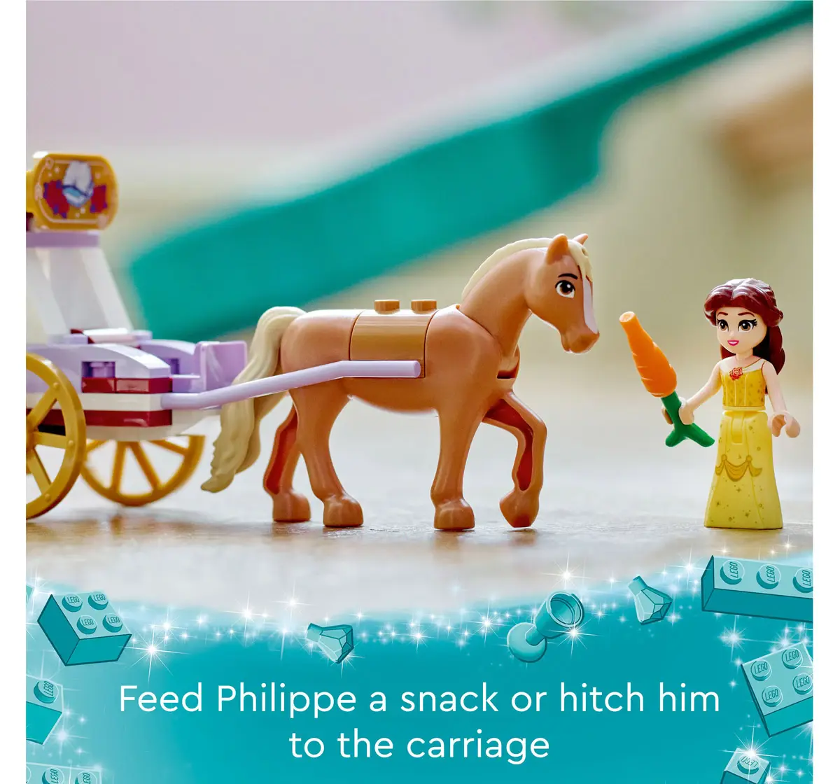 Lego Disney Princess BelleS Storytime Horse Carriage 43233 Multicolour For Kids Ages 5Y+ (62 Pieces) 