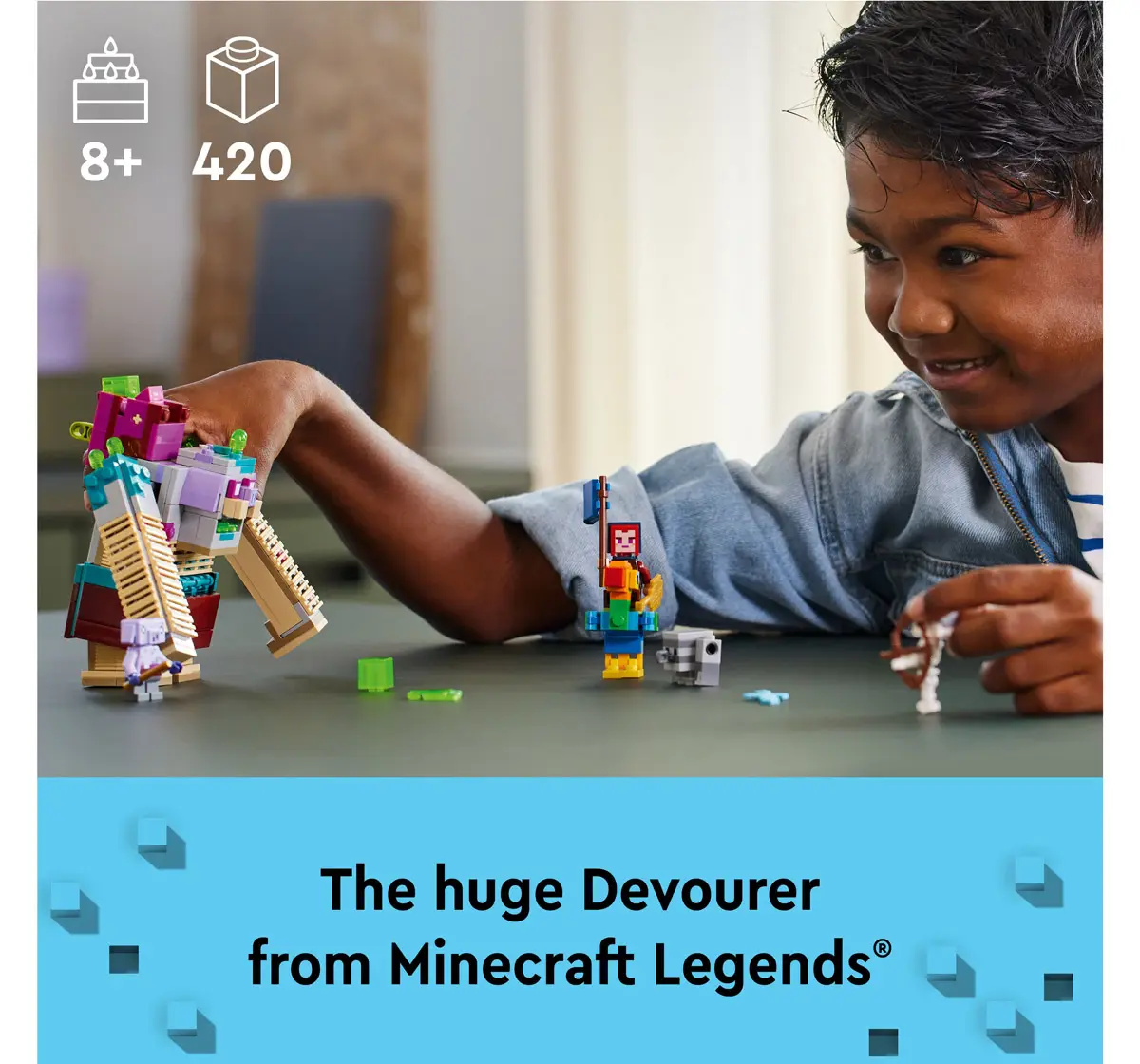 Lego Minecraft Legends The Devourer Showdown 21257 Multicolour For Kids Ages 8Y+ (420 Pieces) 