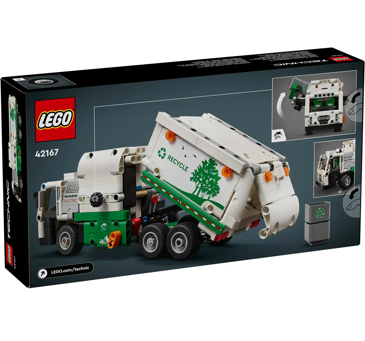 Lego Technic Mack Lr Electric Garbage Truck 42167 Multicolour For Kids Ages 8Y+ (503 Pieces) 