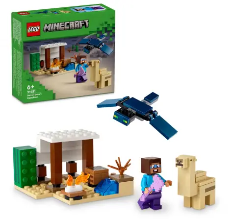 Lego Minecraft Steve'S Desert Expedition Set 21251 Multicolour For Kids Ages 6Y+ (75 Pieces) 