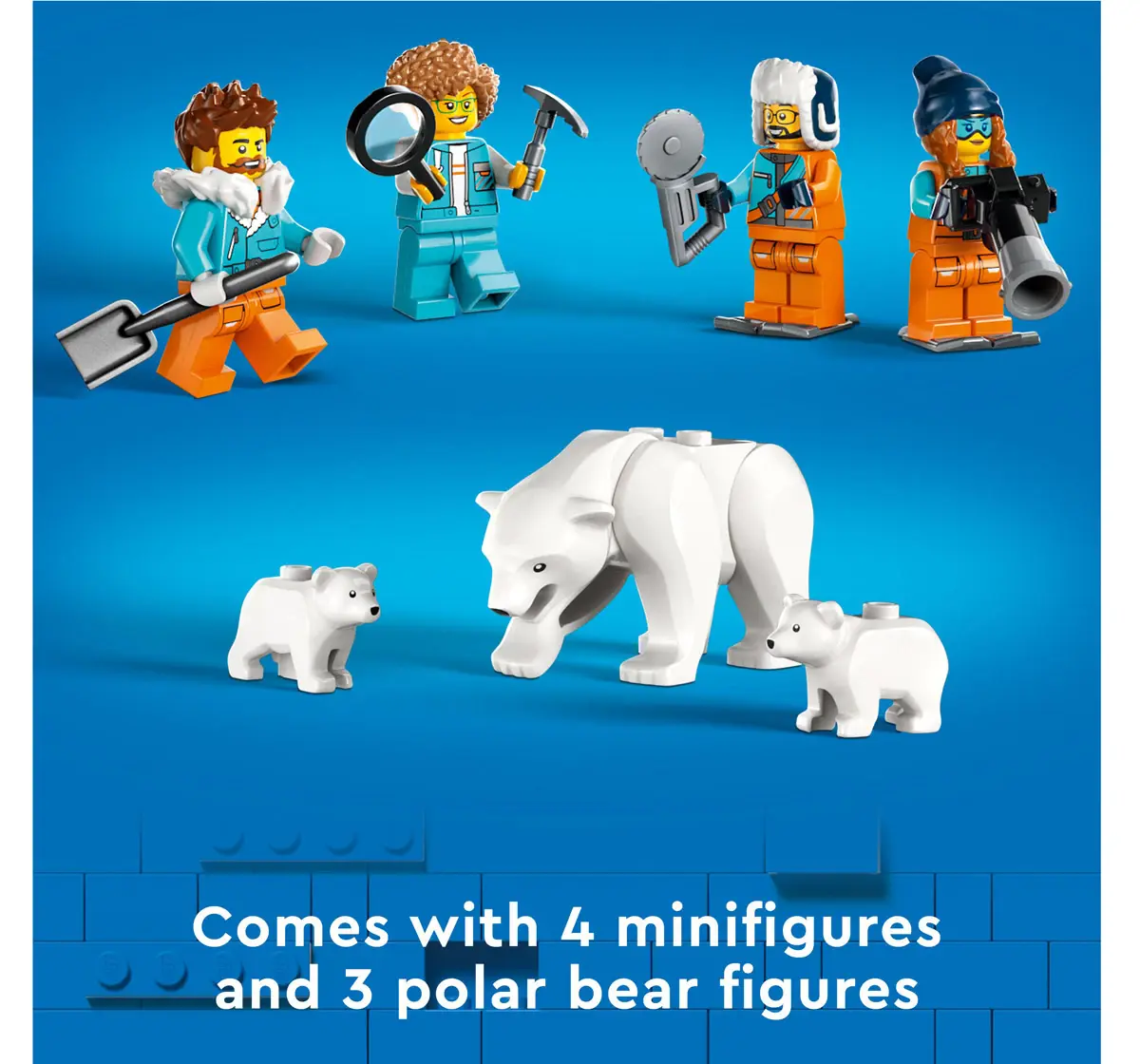 Lego City Arctic Explorer Truck And Mobile Lab 60378 Building Toy Set Multicolour For Kids Ages 6Y+ (489 Pieces)